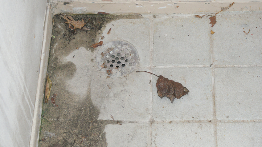 Even the drain was installed wrong